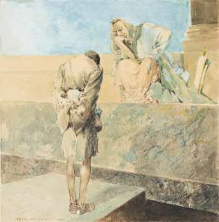 EVERETT SHINN (1876-1953) "Lest . . . the adversary deliver thee to the judge." | Swann Galleries