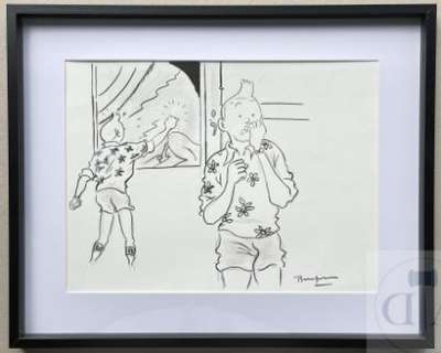 Bucquoy/La vie sexuelle de Tintin. Dessin original… | Dagoty