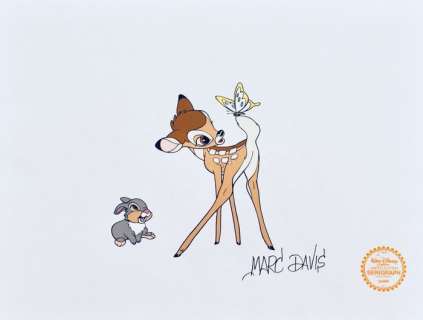 Marc Davis - Signed Serigraph - Bambi - Limited Quantity | Catawiki