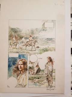 Serpieri, Paolo Eleuteri - page originale "Histoires indiennes" | Catawiki