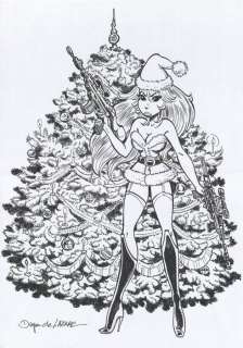 De Lazare, Dragan - Dessin original - Rubine mère Noël - (2017) | Catawiki