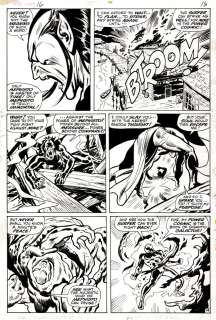 John Buscema Chic Stone - Silver Surfer #16 P 14 (Silver Surfer Battles Mephisto Throughout!) 1970