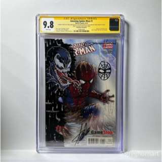 Amazing Spider-Man #1 GameStop Fade STAN LEE SKETCH! Greg Horn VENOM Remark!