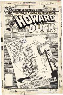 Gene Colan - Howard the Duck #29 Cover (Signed)