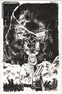 Gabriel Hardman | Betrayal of the Planet of the Apes 3 Cover | Panel Page Art