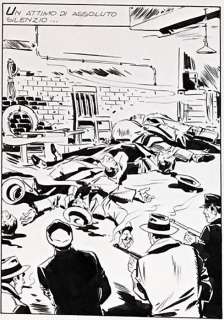 Cozzi, Athos - 118x Original art pages - Complete book - Al Capone n. 15 "Il massacro di San Valentino" (1968) | Catawiki