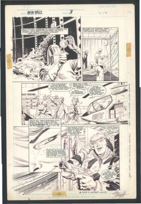 Norm Breyfogle | Signed Breyfogle Sci-Fi Page - Government Over-Reach in the Future Issue Open Space # 3 Page 2 | Koch Comic Art