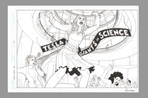 Mark Dos Santos Eureka #1 Original SyFy Channel Art Page