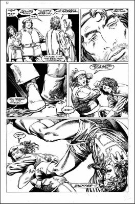 Barry Windsor-Smith | Windsor-Smith, Barry - Archer & Armstrong #8 Pg 32, A&A Vs Eternal Warrior- Valiant Cross-Over Issue | Cool Lines Art
