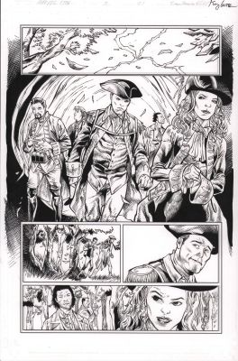 Jay Leisten | Marvel 1776 #1 P.21 - Avengers - Signed - 2025 | Anthony’s Comic Book Art