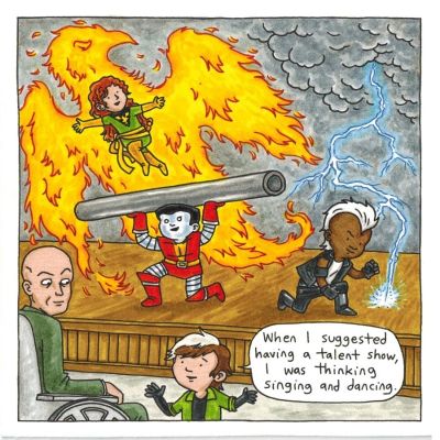 Jeffrey Brown | The Uncanny X-Men: Days of Future Fun Page Talent Show | Scott Eder