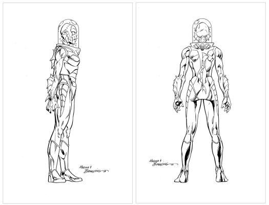 Brett Breeding Medina | The Mermaid - Creature Commandos - Turn Around Art | Catskill Comics