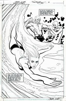 Casey Jones, John Beatty | Birds of Prey #53 Splash (Black Canary Bikini Splash!) 2003 | Romitaman