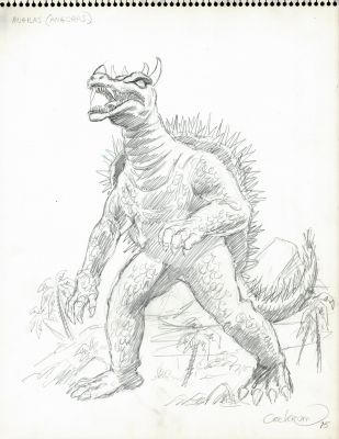 Dave Cockrum | Angilas (Anguras) - Aurora Model Kit Style Guide Art For Possible Production! (Signed - 1975) | Romitaman