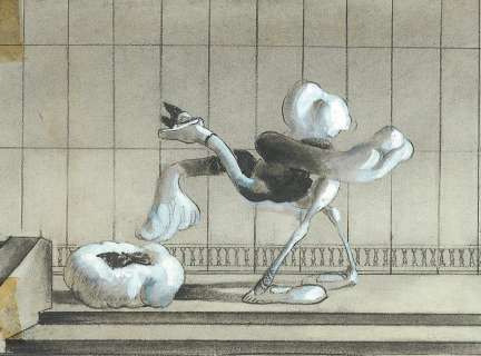 FANTASIA Studio Walt Disney 1940. Dessin de storyboard pour la séquence | Rossini