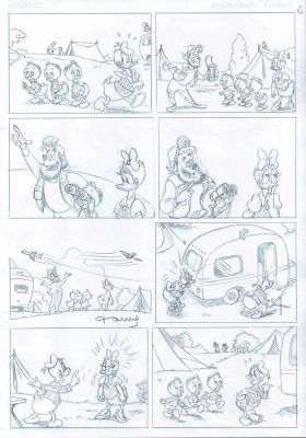 Daisy Duck and Donald Duck with His Nephews – Caravan, Page6 | Corner4art