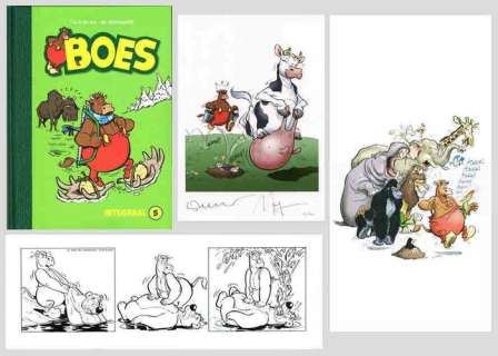 Boes - Luxe editie Boes Integraal deel 5 - N° 19/80 met originele strook in speciale map + ex-libris - hc met linnen rug | Catawiki