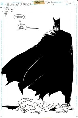 Dave Taylor - Batman: Arkham Asylum - Tales of Madness #1 P 19 Splash (Just an Awesome Large Full Body Batman Image! Wow!) 1998