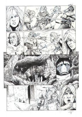 Pellet Philippe | Planche Originale 37 du tome 9 des Forêts d’Opale Un flot de lumière | Galerie Napoléon