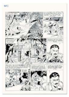 Denayer | Wayne Shelton - Encre de chine pour la planche 27 de... | Coutau Bégarie