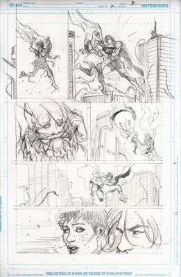 Juan Ferreyra | Absolute Superman Issue 17 Page 09 Pencils | ComiConArt