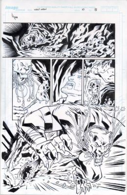 Jason Howard | Astounding Wolfman Issue 10 Page 18 | Splash Page