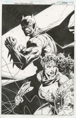 Jim Lee, Scott Williams - Batman Wonder Woman- Truth Issue 1 Page Cover
