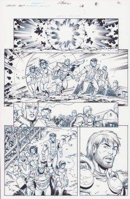 Scott Hanna, Tom Grummett | Infinity Man And the Forever People #2 Pg.8 - Interior Page - 2014 | Anthony’s Comic Book Art