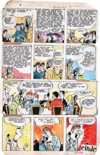 Jijé. Planche n°46 de Blondin et Cirage Kamiliola | BDEnchères