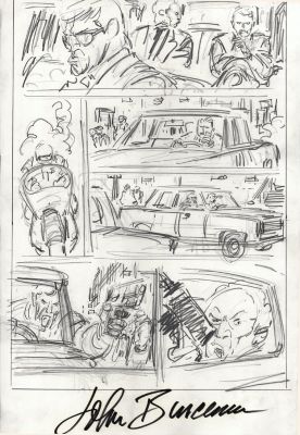John Buscema | Punisher: War Zone #24 P 13 (11 X 17 Inch Prelim) | Romitaman