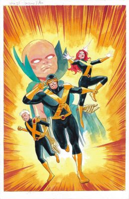 German Peralta | What If? Uncanny Xmen Painted Cover Issue 01 Page Painted Cover | Splash Page