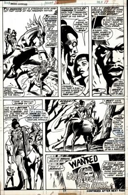 Dan Adkins, Gene Colan | Amazing Adventures #26 P 17 (Killraven Throughout Entire Page with M’shulla & Carmilla Frost!) 1974 | Romitaman