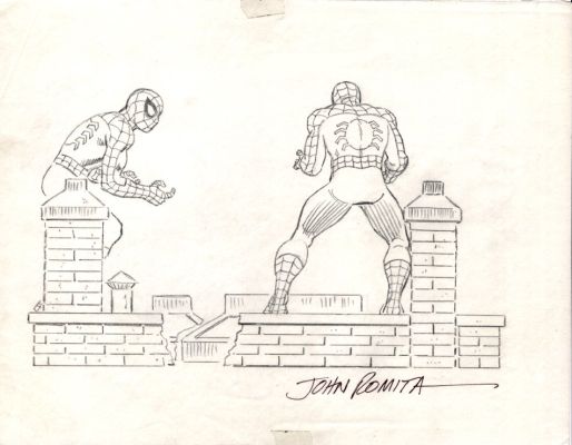 John Romita Sr. | Spider-Man Final Art Used For Spider-Man Statue! (1989) | Romitaman