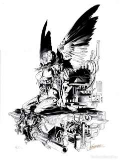 ALITA ANGEL DE COMBATE - Giclée EdiciÃ³n Limitada - SERGIO SANDOVAL