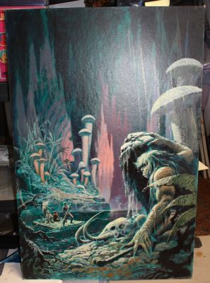 Luis Dominguez - Saddleback Books Journey To the Center of the Earth Painted Cover Art on Board - 2007