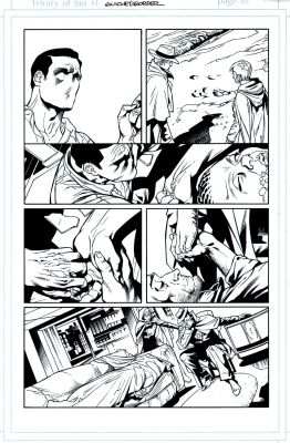 Yvel Guichet | Trinity of Sin #1 P 18 (Phantom Stranger, the Question, Pandora Story!) 2014 | Romitaman