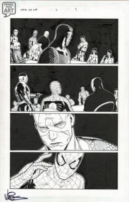 Steve McNiven | Civil War 6 Page 9 | Panel Page Art