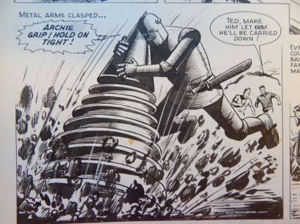 Kearon, Edward - Original page - Robot Archie - Robot Archie in The Giant Scorpion - (1966) | Catawiki