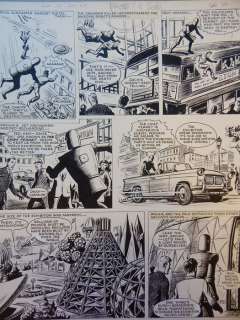 Kearon, Edward - Original page - Robot Archie - Robot Archie in Trouble Shooter - (1967) | Catawiki