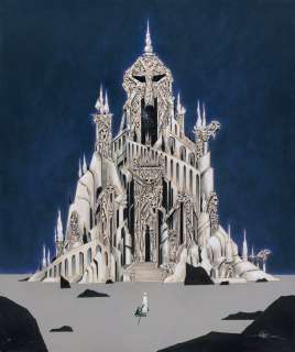 François Avril & Philippe Druillet - FRANÃ‡OIS AVRIL & PHILIPPE DRUILLET - L‘ÃŽle des morts - Peinture 01