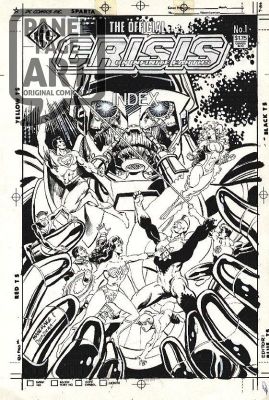 Jan Duursema | The Official Crisis on Infinite Earths Index 1 Cover | Panel Page Art