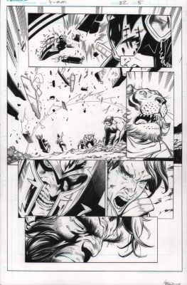 Mark Morales, Tony Daniel | X-Men #32 P.5 - Magneto - Signed - 2026 | Anthony’s Comic Book Art
