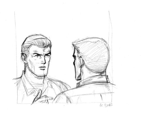 Le Bras Andrã© | CrayonnÃ© originale de BUCK DANNY | Galerie Napoléon