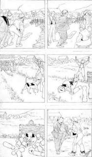 CHRISTOPHE. Â« Coup de Mitraille Â». Encre de Chine noire rehaussée d’aquarelle | Tessier Sarrou