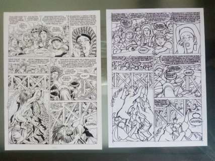 Mitton, Jean-Yves - Planche originale + page préparatoire (p.39) - Messalina 4 | Catawiki