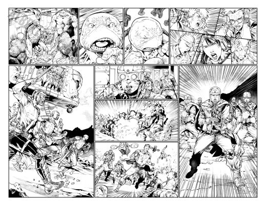 Esau And Isaac Escorza | Tmnt: the Last Ronin II Re-Evolution( Issue 5 Page 18 And 19 | Albert Moy