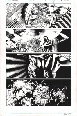 Jay Leisten | Avengers #2 P.19 - Avengers Vs Sentinel - Signed - 2018 | Anthony’s Comic Book Art