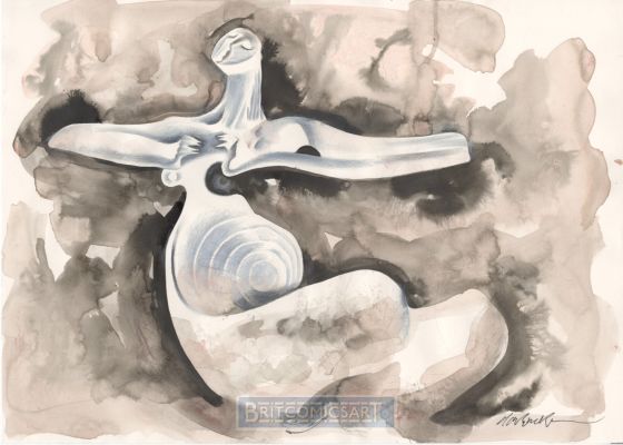 Dave McKean | Phoenix Book Ilustration Pg 340/341 Dps By Dave McKean Issue 1 Page 340 | BritComicsArt