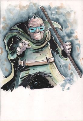 Shawn Daley | Mole Man Ink & Watercolor Commission - Signed | Anthony’s Comic Book Art