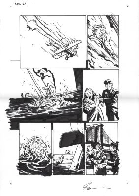 Jacob Phillips | The Peril of the Brutal Dark: an Ezra Cain Mystery Issue 06 Page 21 | Splash Page